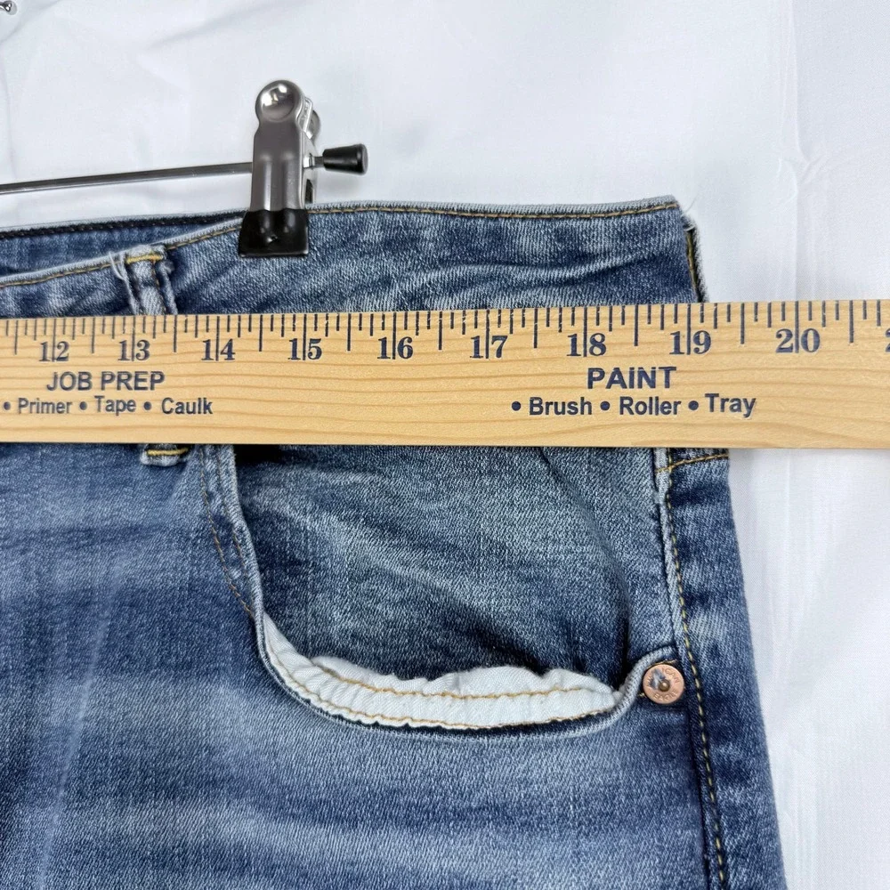 American Eagle Athletic Straight Jeans Mens 38 AirFlex+ Medium Wash Denim Casual